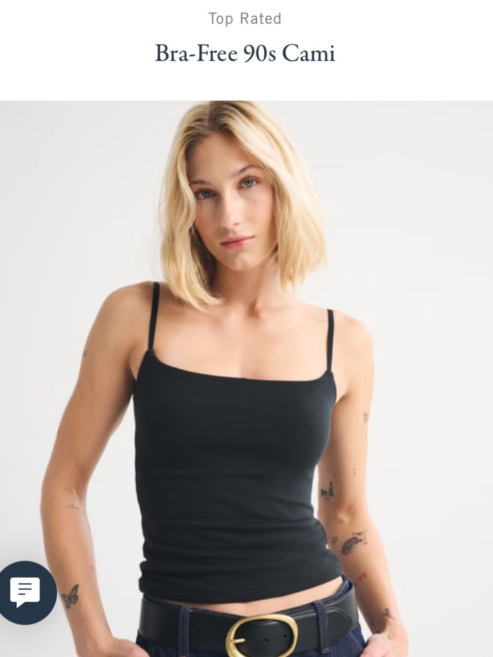 Abercrombie bra-free 90’s cami